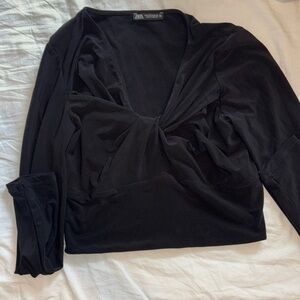 Zara black long sleeve - size M